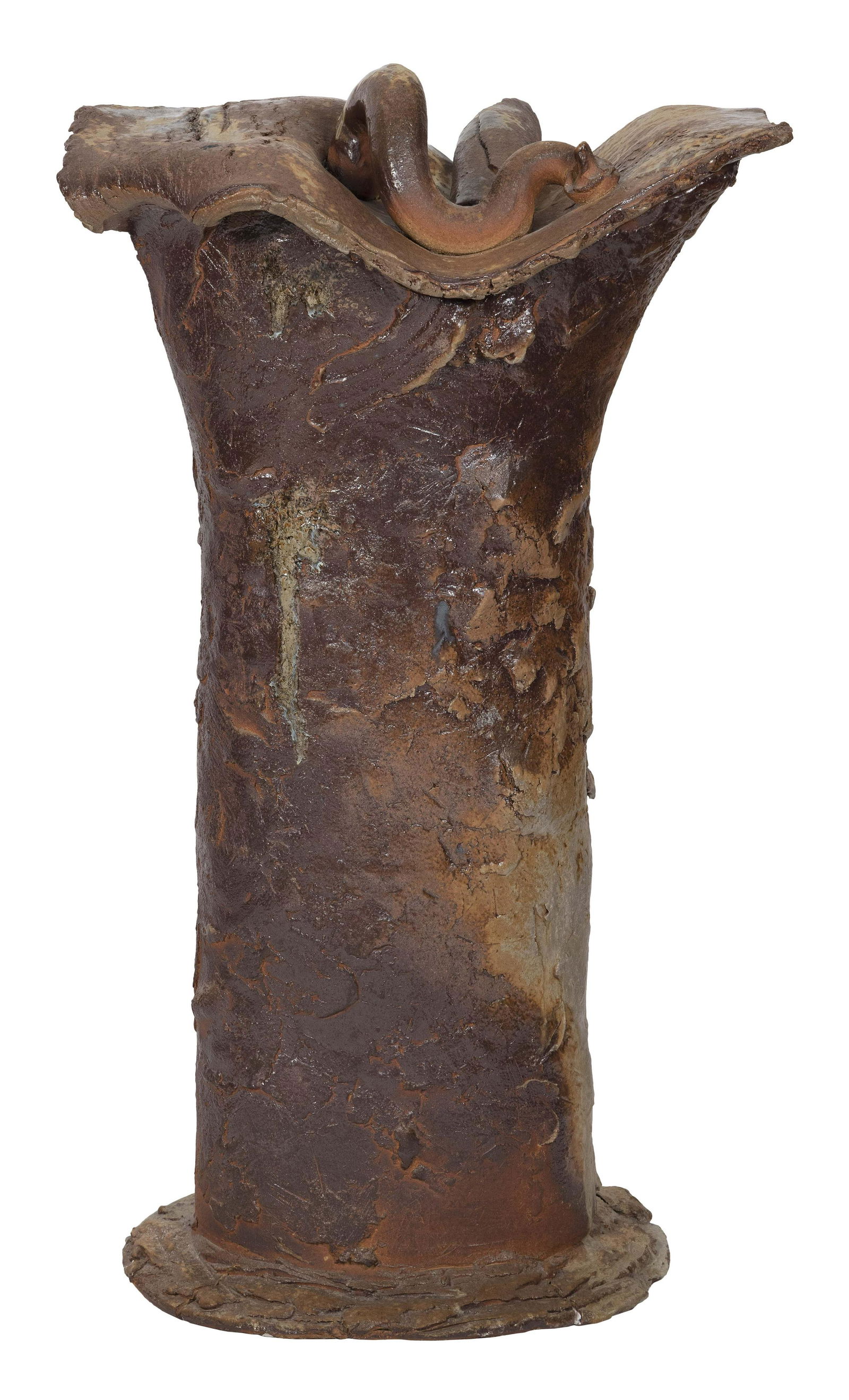 DON (DONALD) REITZ (Wisconsin/Arizona, 1929-2014), Abstract sculpture, Wood-fired stoneware, height (1 of 1)