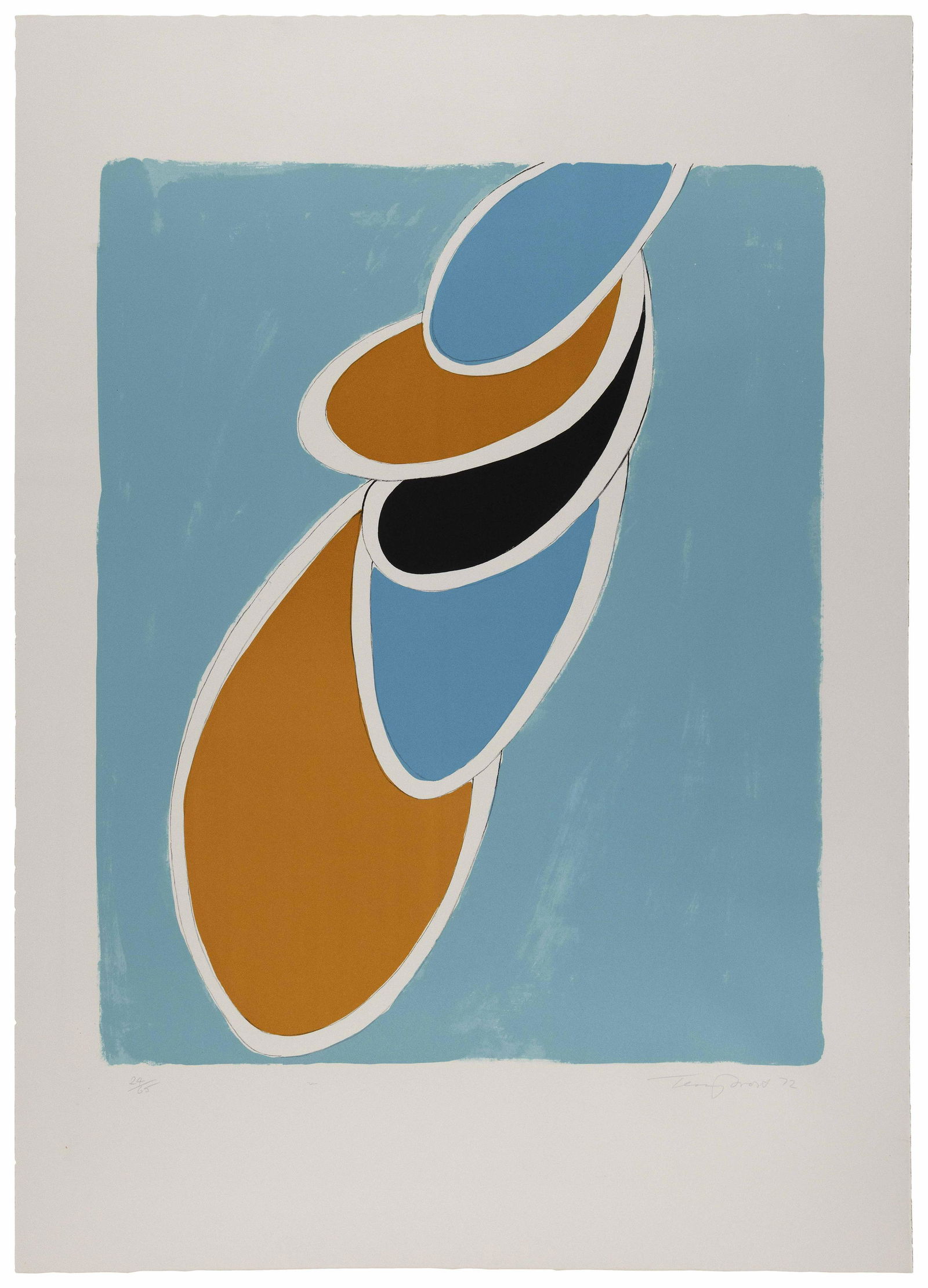 SIR TERRY FROST (England, 1915-2003), Ice Blue, 1972., Color lithograph on BFK Rives paper, sheet (1 of 1)