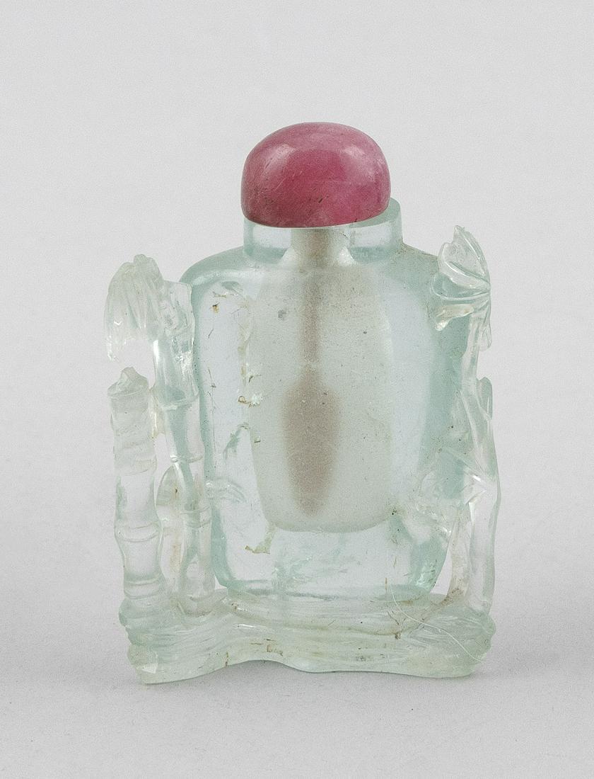 CHINESE ROCK CRYSTAL SNUFF BOTTLE Late 19th Century Height 2.25”. (1 of 7)