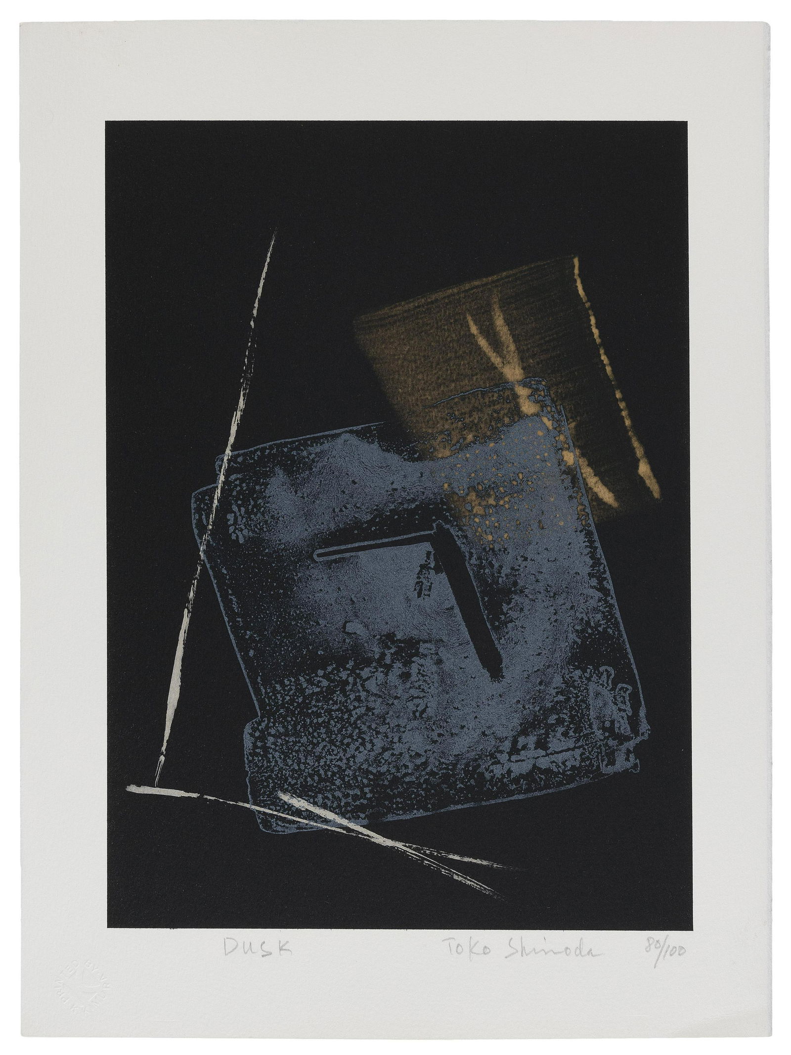 TOKO SHINODA (Japan, 1913-2021), Dusk., Lithograph on paper, 15" x 11.25". Unframed. (1 of 1)