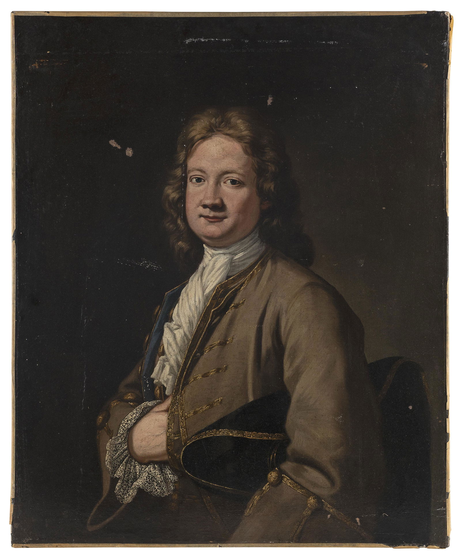 CONTINENTAL SCHOOL (19th Century,), Portrait of a gentleman., Oil on canvas, 36" x 29.5". Unframed.: CONTINENTAL SCHOOL19th CenturyPortrait of a gentleman. Unsigned.Oil on canvas, 36" x 29.5". Unframed.