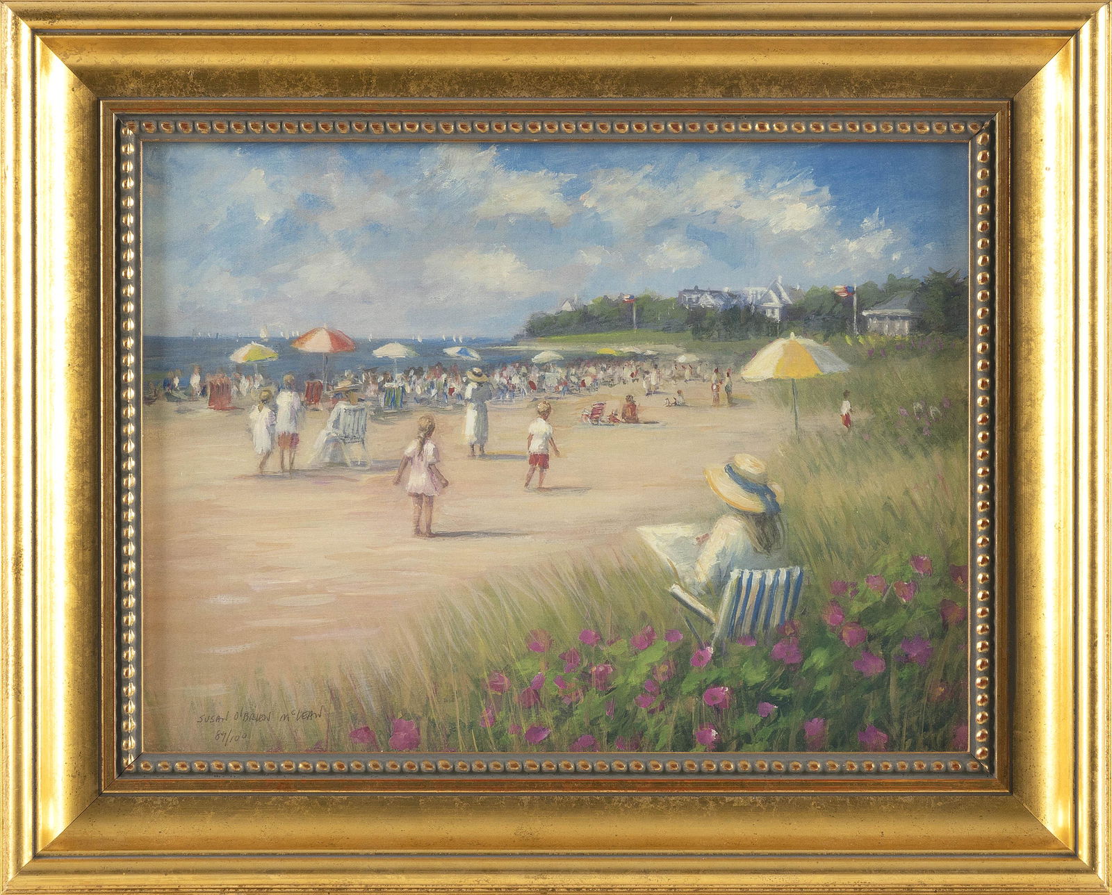 SUSAN O'BRIEN MCCLEAN (Massachusetts, Contemporary), "Dowes Beach, Osterville, Cape Cod"., Color (1 of 2)