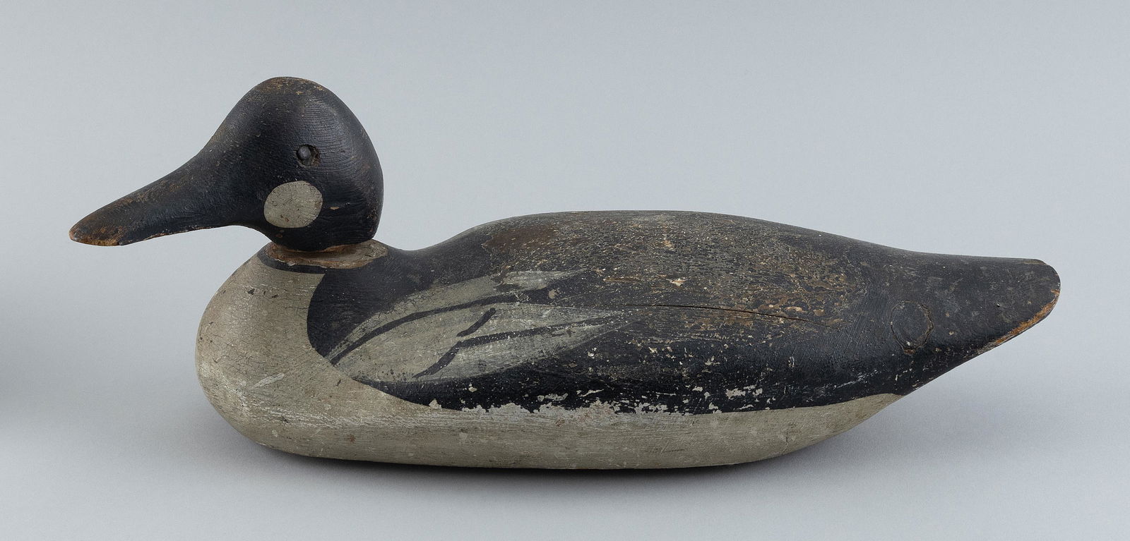 MASON FACTORY GOLDENEYE DRAKE DECOY Circa 1890 Length 15”. (1 of 3)