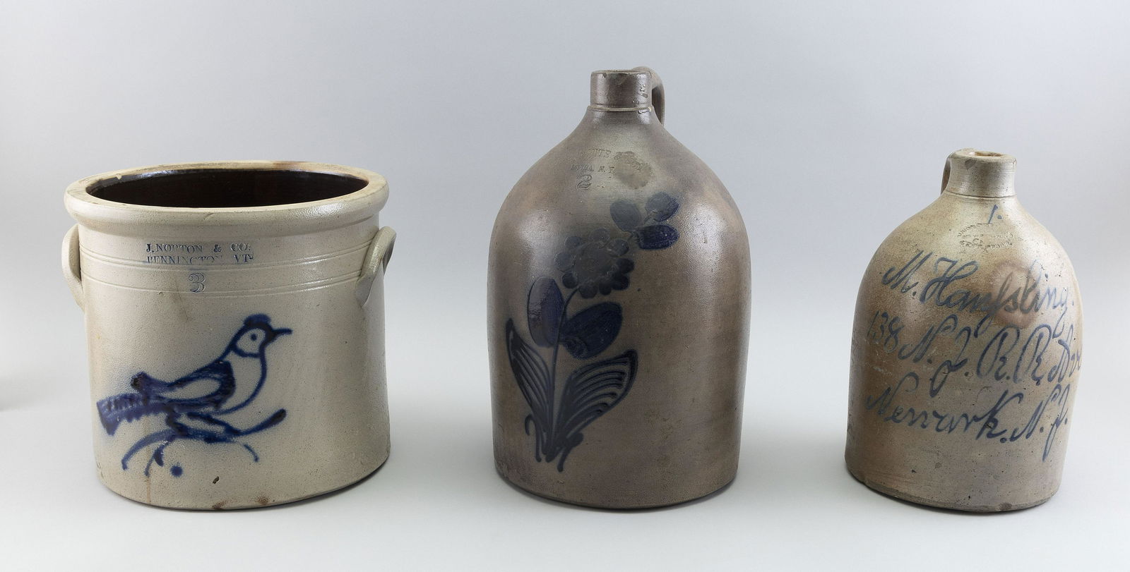 THREE PIECES OF STONEWARE Mid-19th Century (1 of 3)