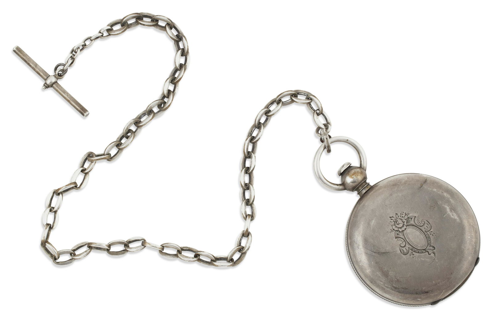 VINTAGE AMERICAN WATCH CO. PLATED DOUBLE HUNTER POCKET WATCH Circa 1860s Approx. 138.68 total dwt. (1 of 4)