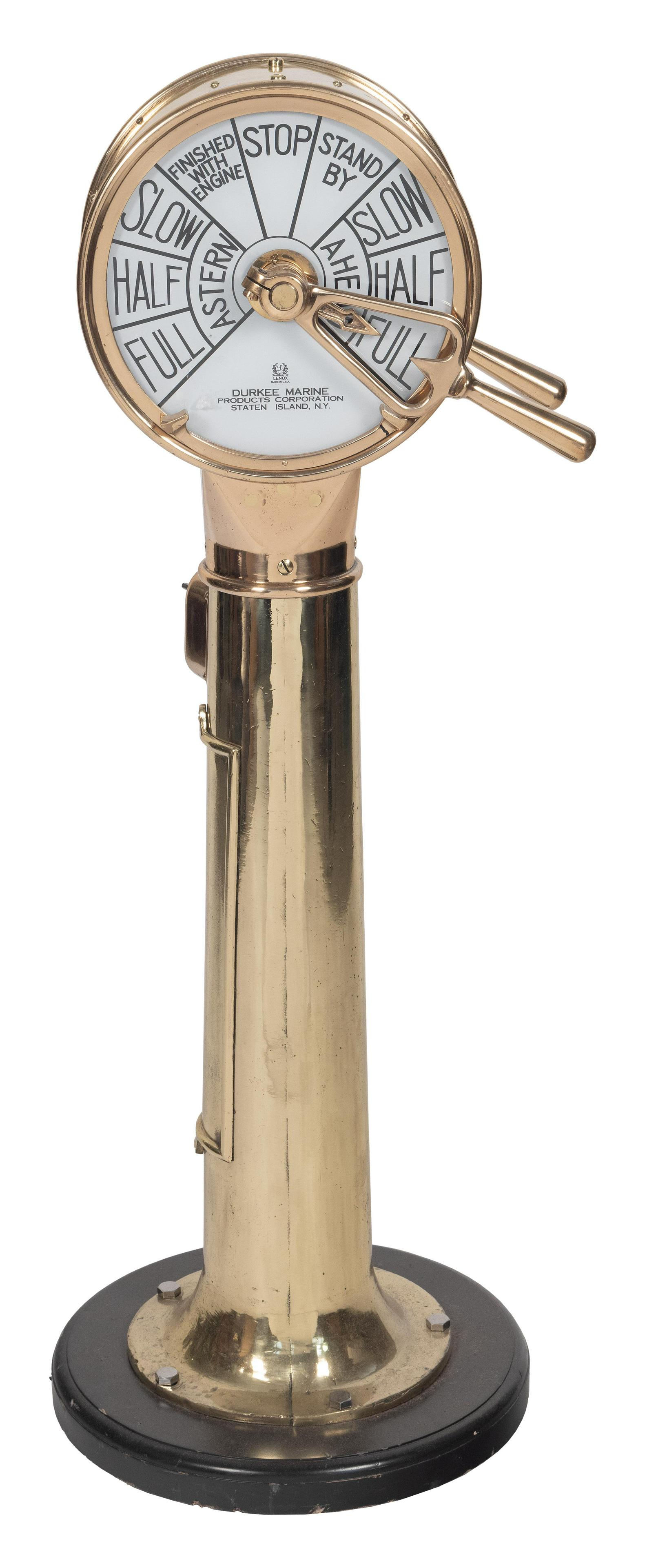 BRASS SHIP'S TELEGRPAPH First Half of the 20th Century Height 52". (1 of 1)