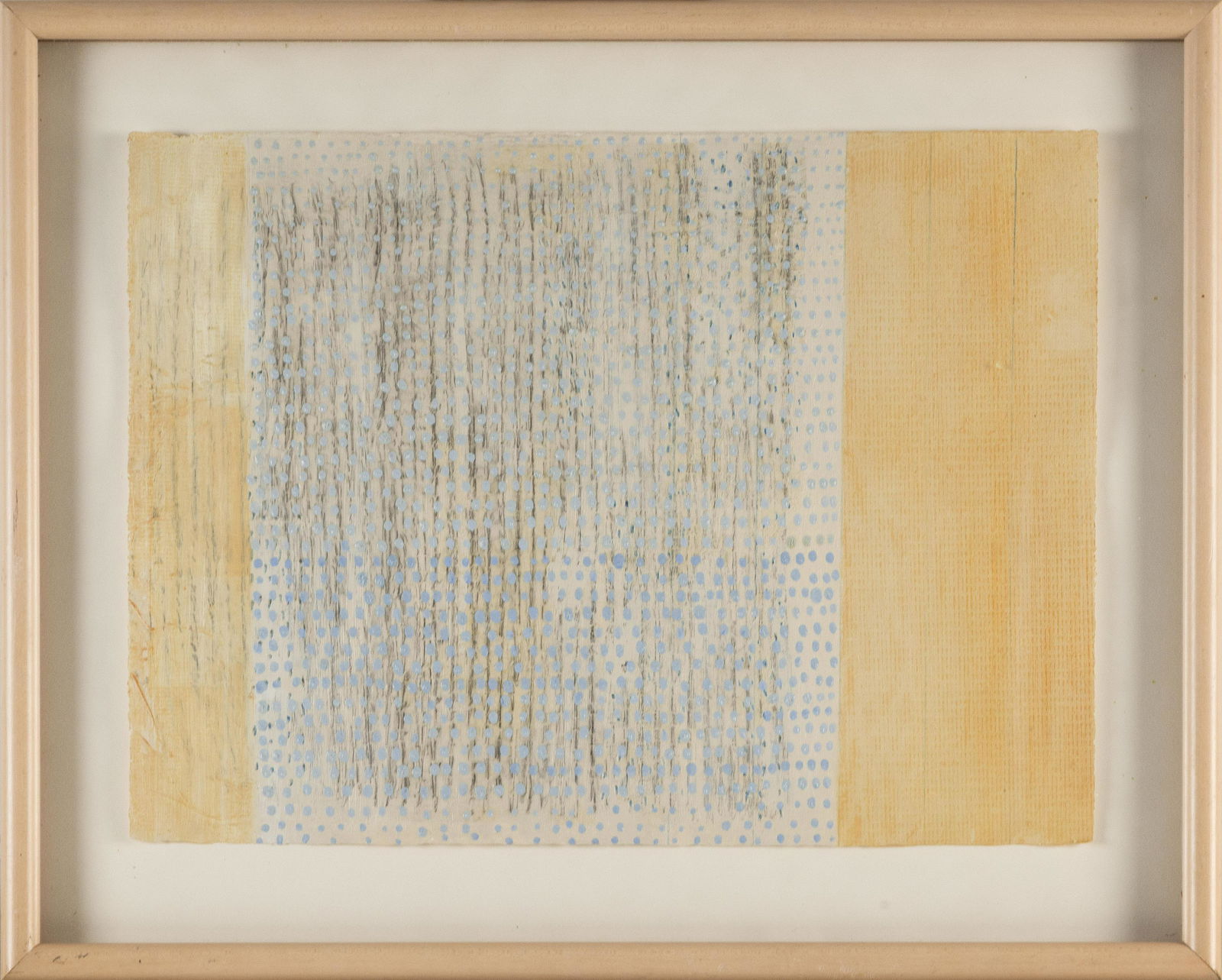 DIANE AYOTT (Massachusetts, Contemporary), Abstract., Mixed media on paper, 11" x 14.5". Framed 15" (1 of 2)