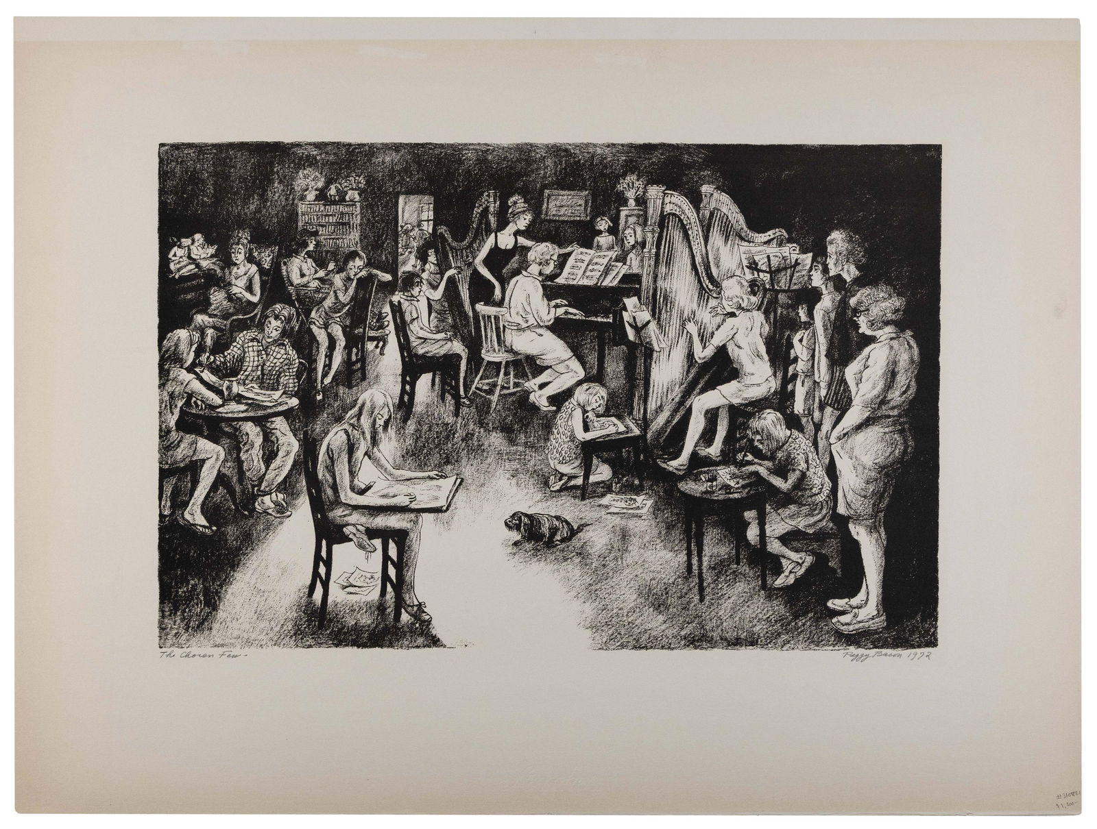 PEGGY BROOK (MARGARET) BACON (New York/Maine/Connecticut, 1895-1987), The Chosen Few, 1972., (1 of 2)