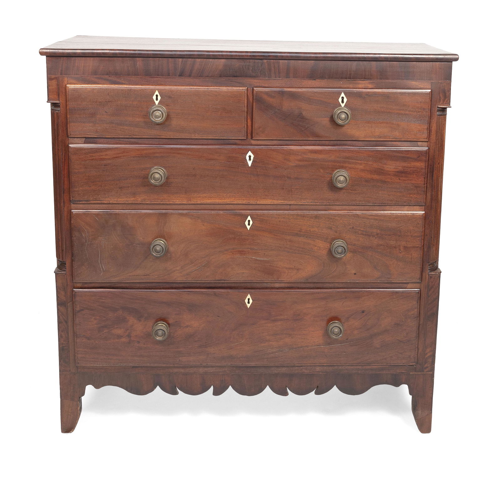 ENGLISH FIVE-DRAWER CHEST Second Quarter of the 19th Century (1 of 1)