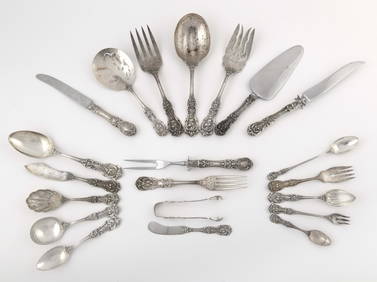 REED & BARTON "FRANCIS I" STERLING SILVER FLATWARE SERVICE Taunton, Massachusetts, Early to Mid-20th (1 of 1)
