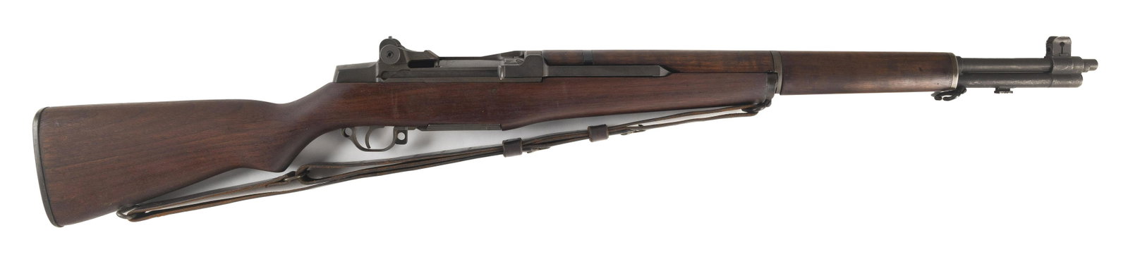 * U.S. M1 GARAND RIFLE World War II Era Length of barrel 24”. Total length 43.5”.: * U.S. M1 GARAND RIFLE World War II Era .30-06 cal., Serial #3048032. Stamped “Springfield Armory”. *This gun will only be delivered to holders of a Federal Firearms Dealer's License. Plea