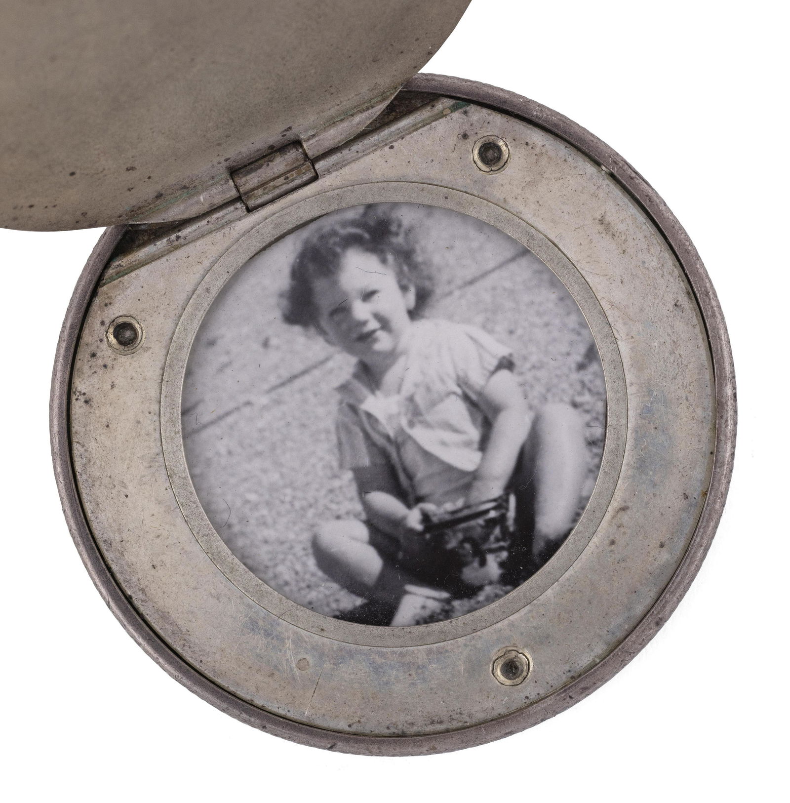 RARE 1876 PHILADELPHIA TRADE DOLLAR LOCKET Late 19th Century Diameter 1.5”. (1 of 3)