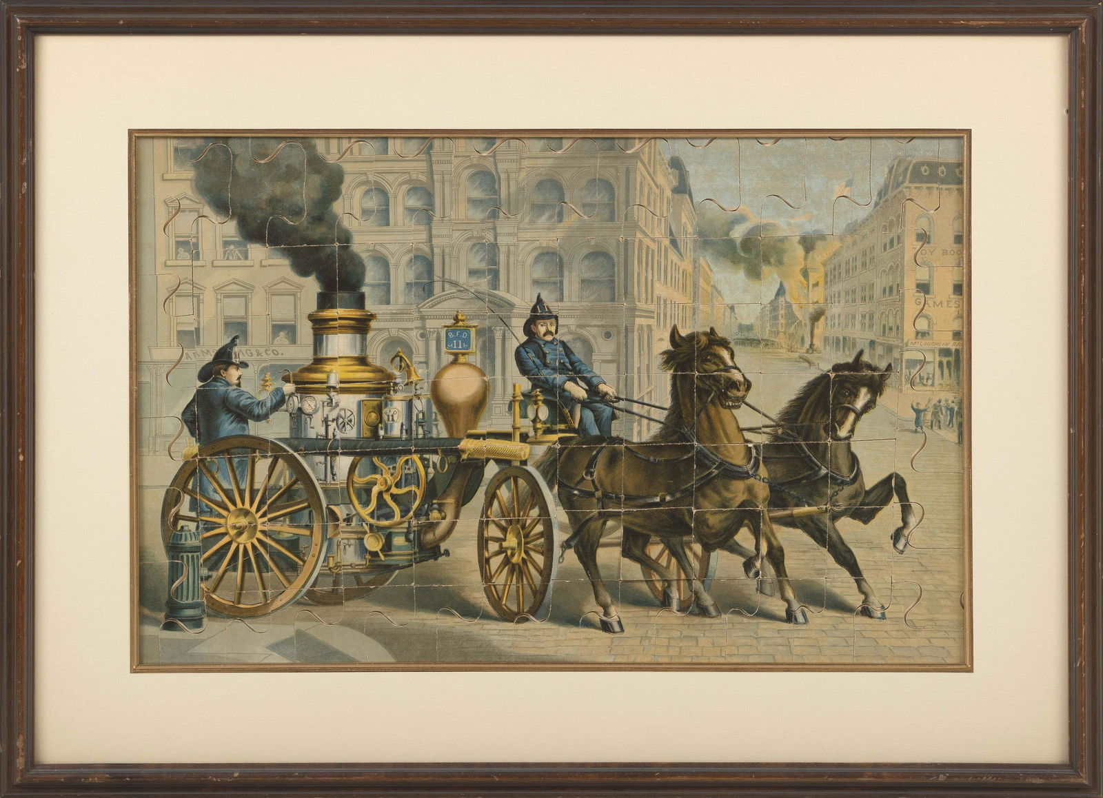 FOUR FIRE-THEMED PUZZLE ITEMS 19th Century (1 of 2)