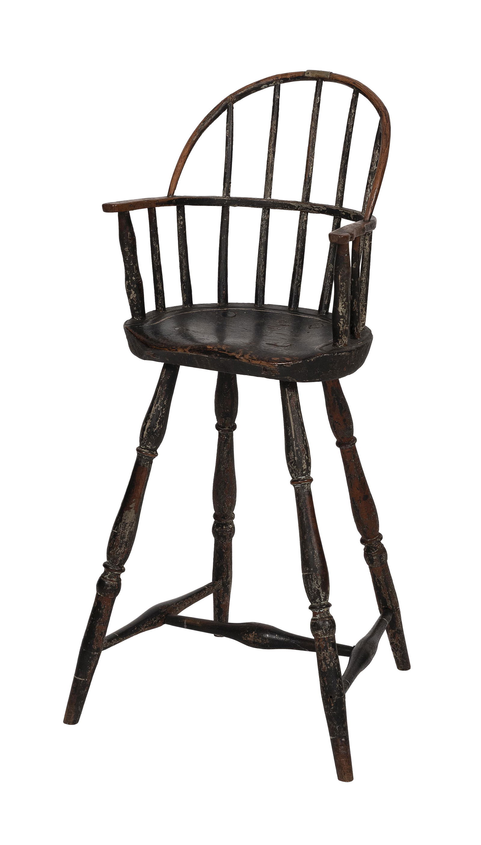 BOWBACK WINDSOR YOUTH'S CHAIR Late 18th Century Back height 34.25”. Seat height 22”. (1 of 2)