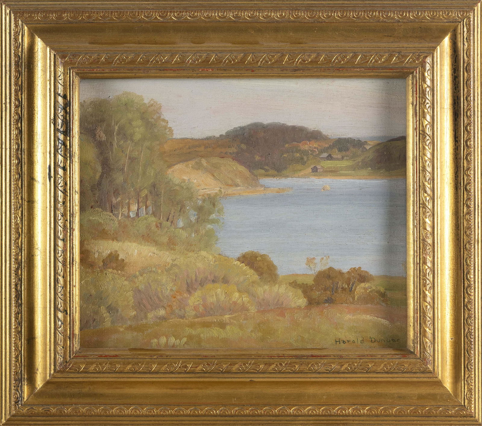 HAROLD C. DUNBAR (Massachusetts, 1882-1953), Cape Cod landscape., Oil on canvas, 10” x (1 of 3)