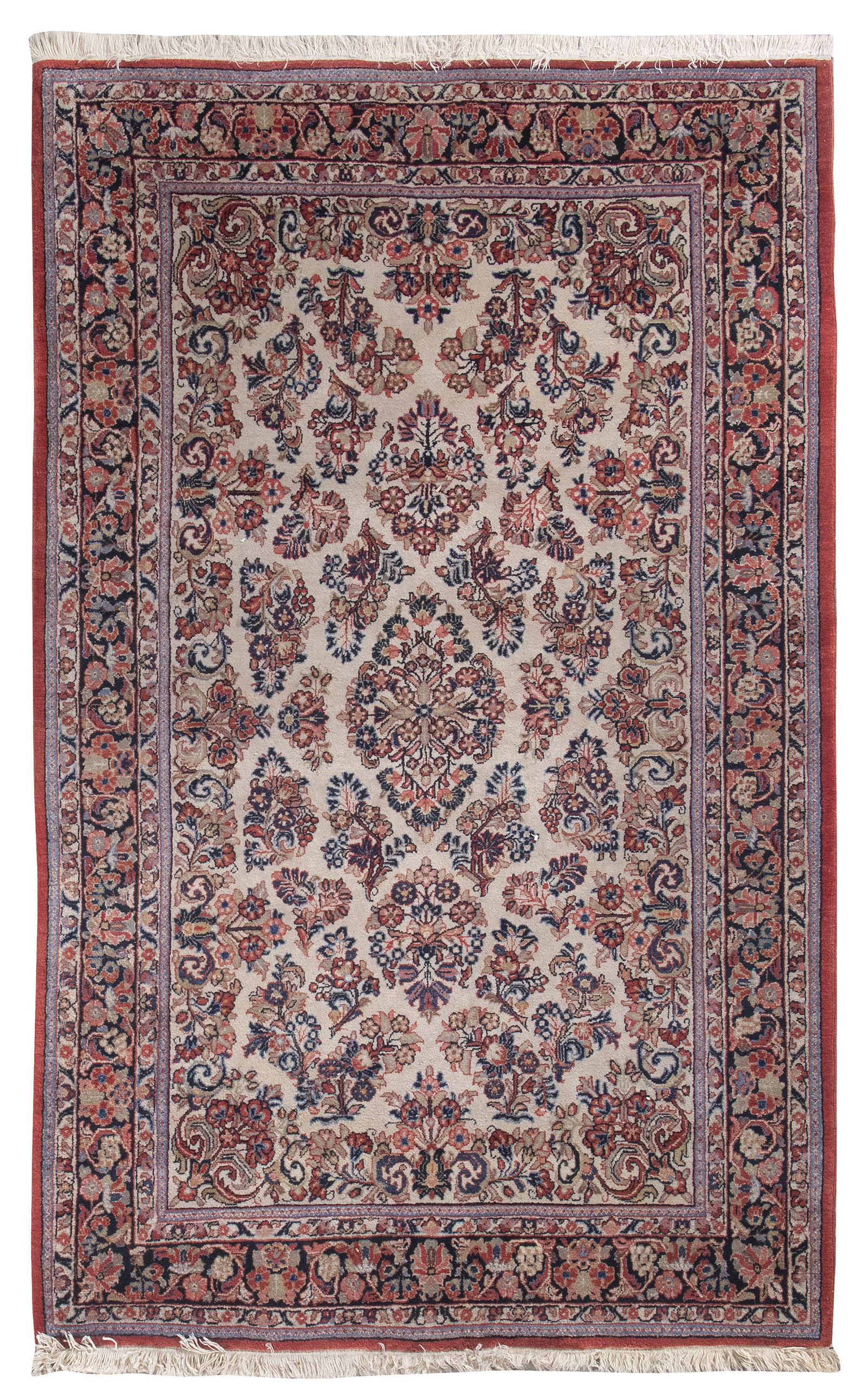 SAROUK RUG: 5’2” X 8’4” Mid-20th Century (1 of 1)