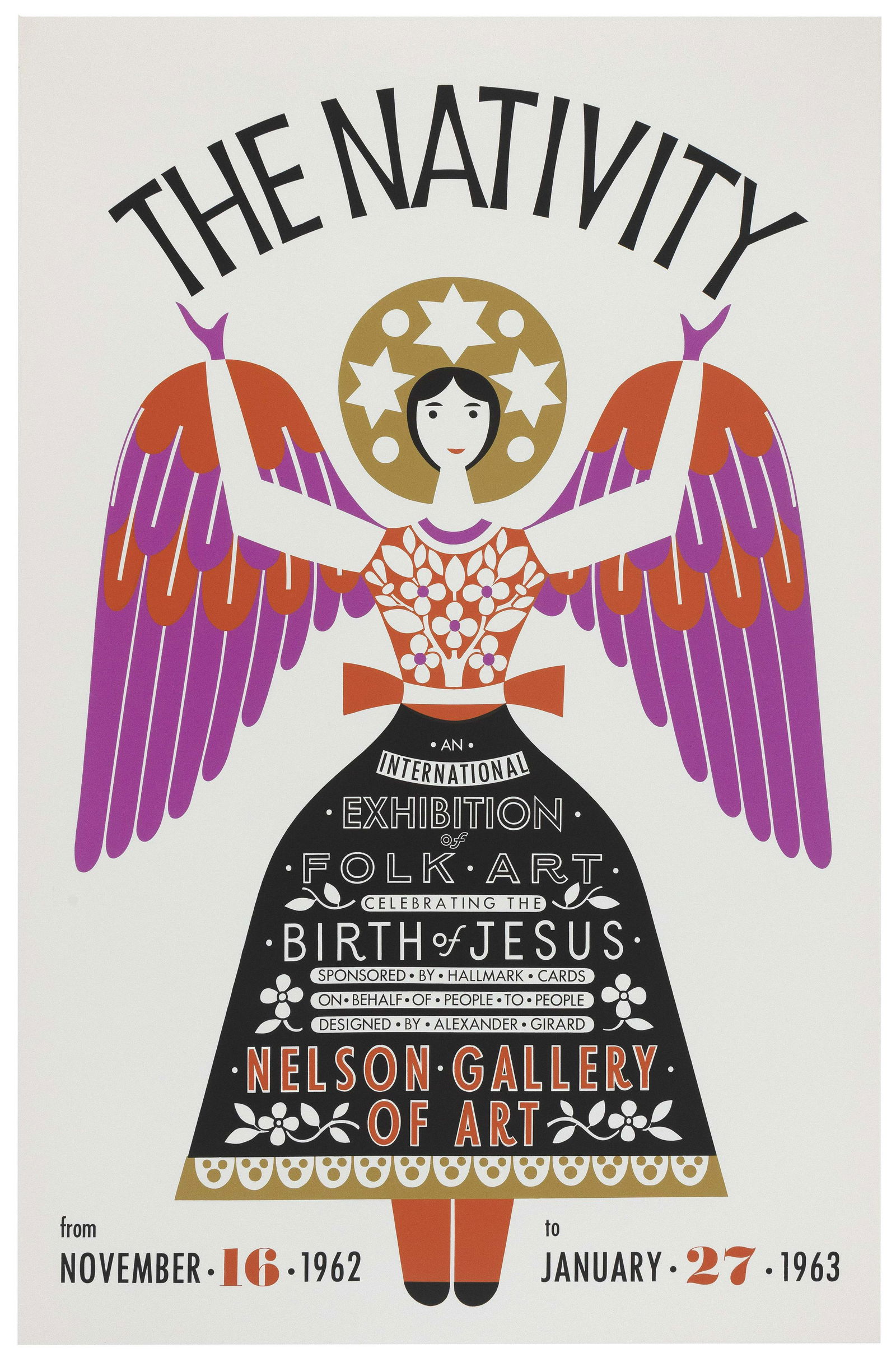 ALEXANDER GIRARD (New York, 1907-1995), “The Nativity”, 1962., Color screenprint, (1 of 1)