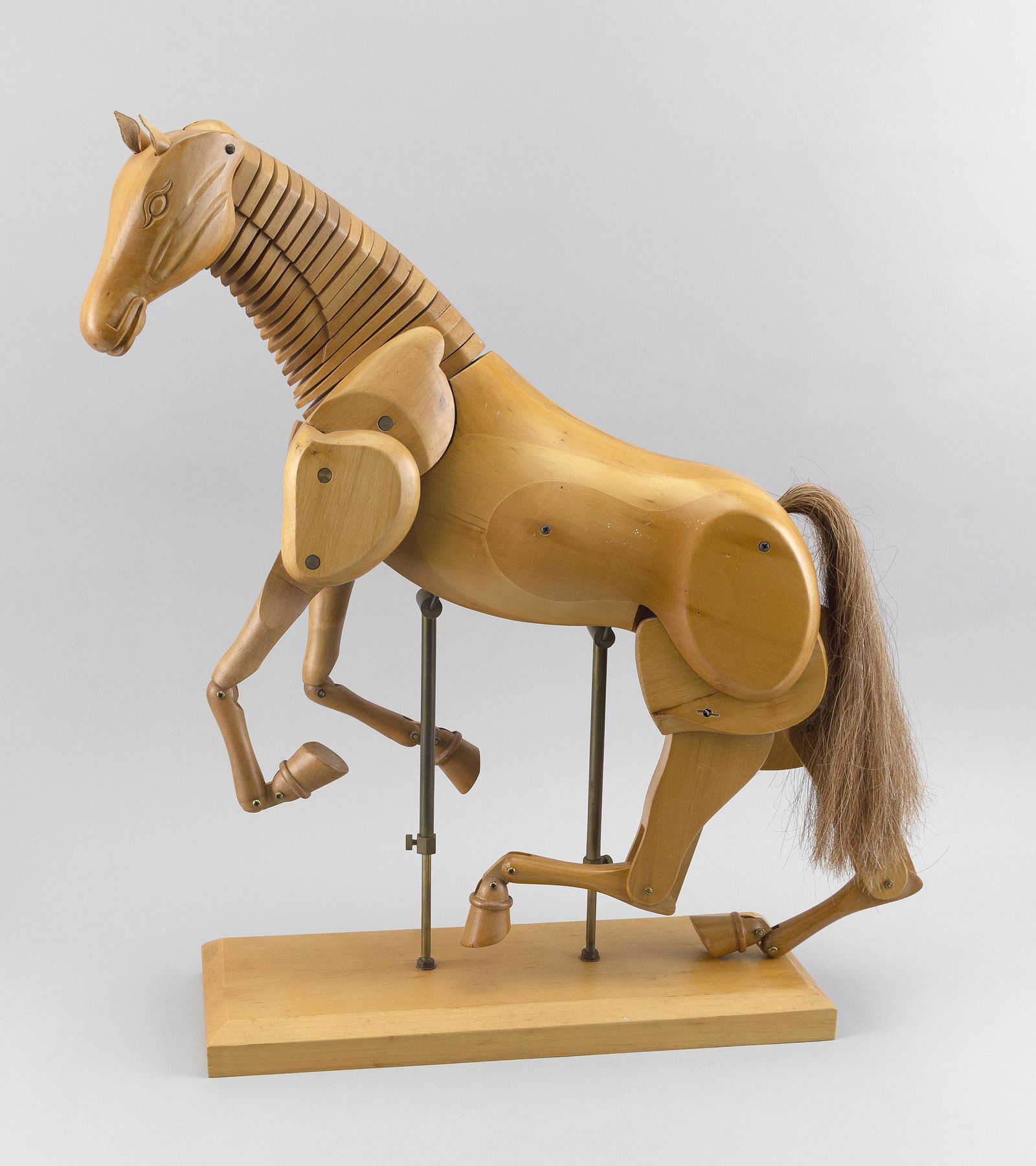 ARTICULATED ARTIST’S WOODEN HORSE MODEL Early 20th Century Height 17”. Width 21”. (1 of 2)
