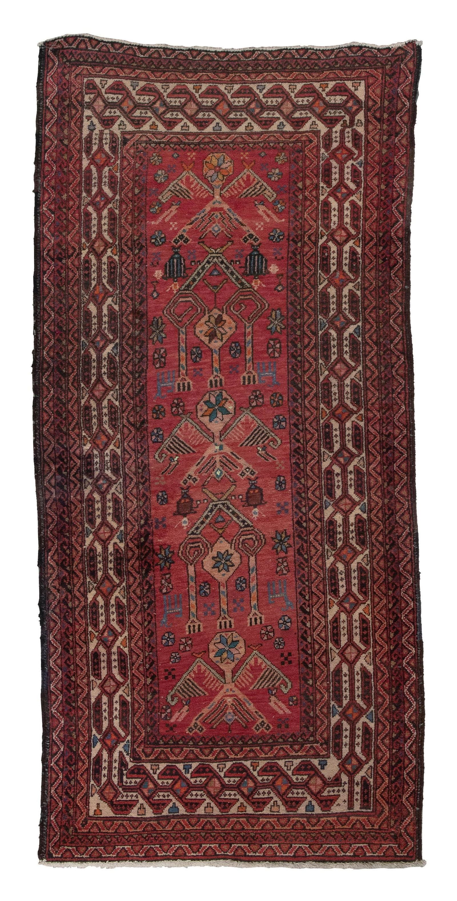 HAMADAN RUG: 3’0” X 6’7” Late 20th Century (1 of 1)