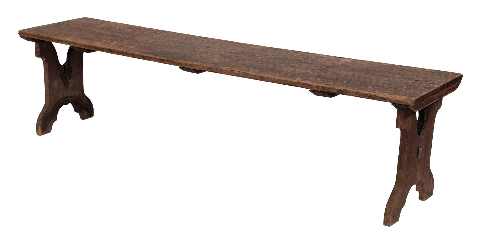 COUNTRY STORE BENCH Late 19th/Early 20th Century Height 18.5". Length 72". Depth 16". (1 of 1)