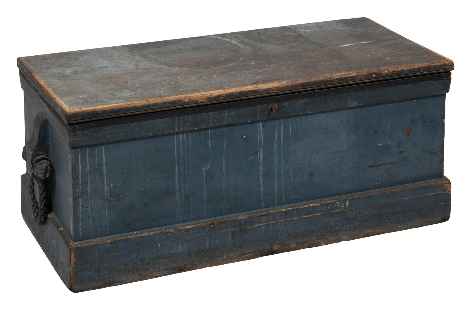 SEA CHEST 19th Century Height 18.75”. Width 42”. Depth 19”. (1 of 3)