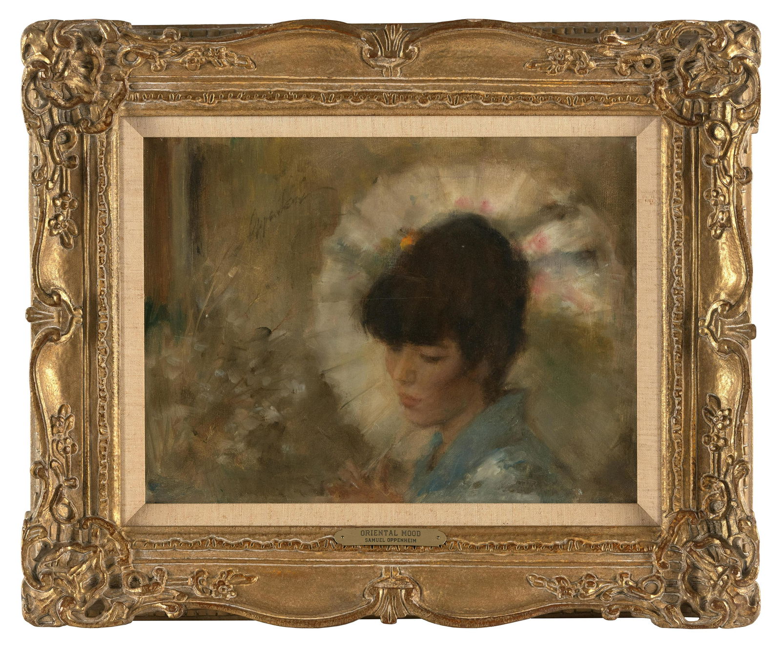 SAMUEL EDMUND OPPENHEIM (New York/Florida, 1901-1992), "Oriental Mood"., Oil on canvas, 12" x 16". (1 of 2)