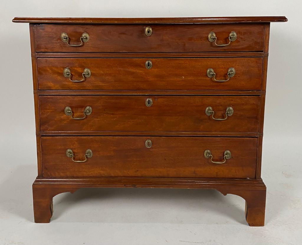 CHIPPENDALE FOUR-DRAWER CHEST Late 18th/Early 19th Century Height 34.5î. Width 41î. Depth (1 of 3)