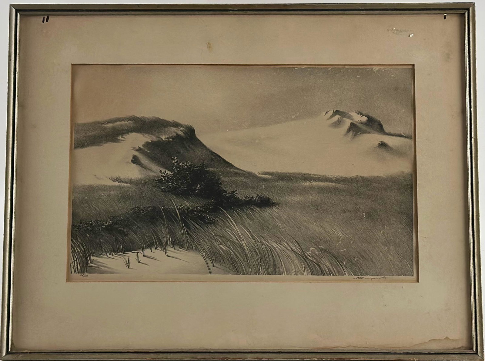 STOW WENGENROTH (New York/Massachusetts, 1906-1978), Dune scene., Lithograph on paper, 11.25" x 18". (1 of 6)