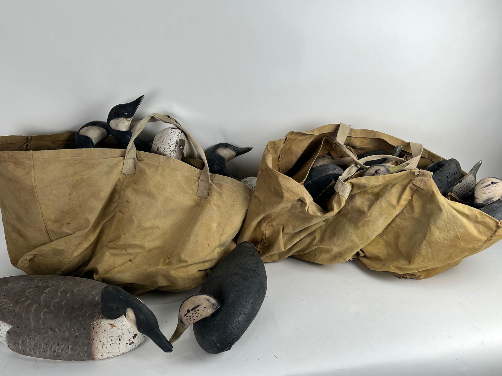 TWO RIGS OF L.L. BEAN CORK DECOYS 20th Century (1 of 1)