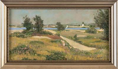 ALICE MONGEAU (Massachusetts, Contemporary), ìA Walk Along Chappaquidickî., Oil on board, (1 of 2)