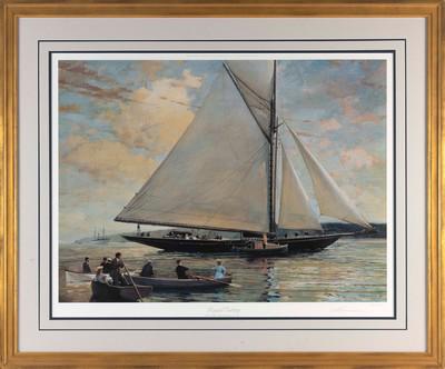 FRANK HARTMAN WAGNER (New York, 1931-1996), ìRoyal Outingî., Color lithograph, 22" x 30". (1 of 2)