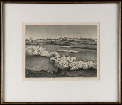 RUTH HAVILAND SUTTON (Massachusetts, 1898-1960), "Beach Plum in the Spring Nantucket"., Lithograph, (1 of 2)