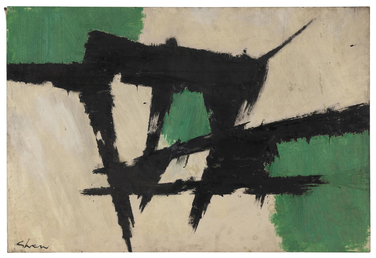 CHARLES GREEN SHAW (New York, 1892-1974), "April Frost"., Oil on board, 24" x 36". Unframed. (1 of 2)