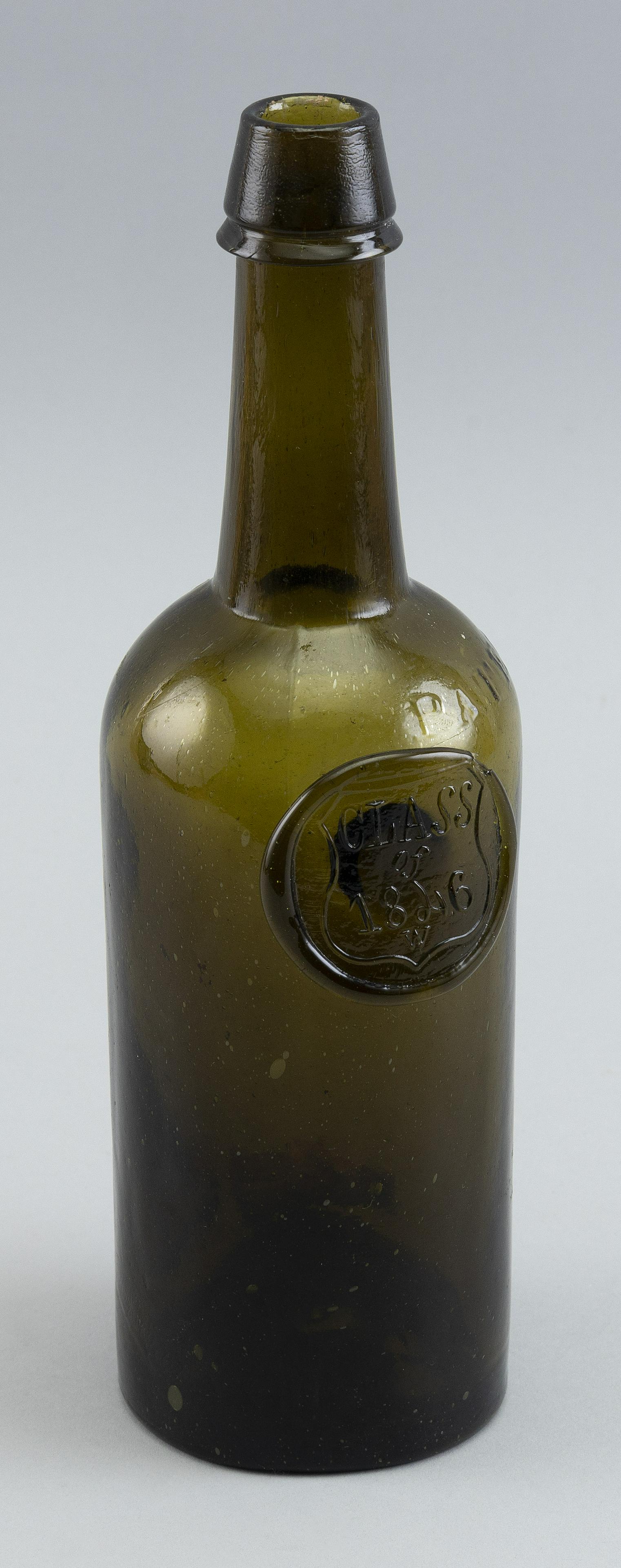 DYOTTVILLE GLASS WORKS WEST POINT CLASS OF 1846 COMMEMORATIVE BOTTLE Philadelphia, 1846 Height (1 of 2)