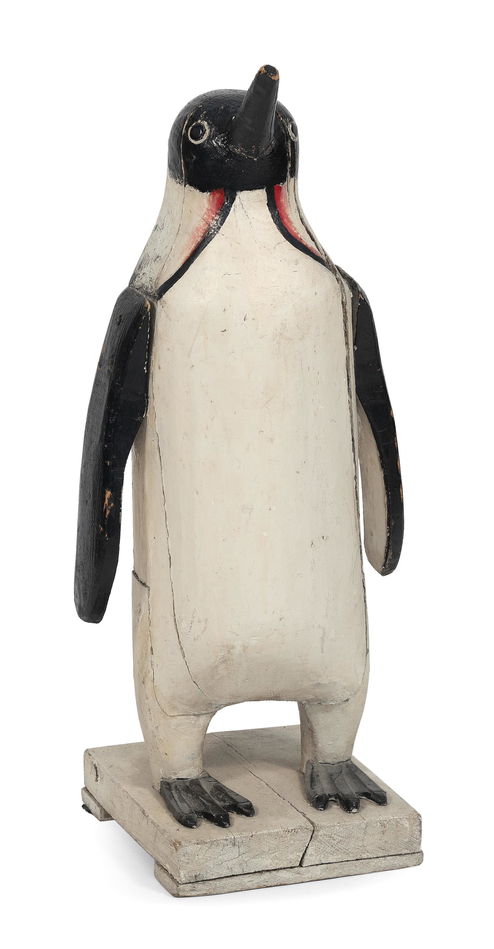 CHARLES HART STANDING PENGUIN Gloucester, Massachusetts, 1862-1960 Total height 27î. (1 of 2)