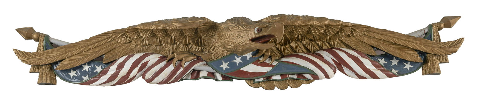 LARGE BELLAMY-STYLE EAGLE PLAQUE 20th Century Length 57î. (1 of 1)