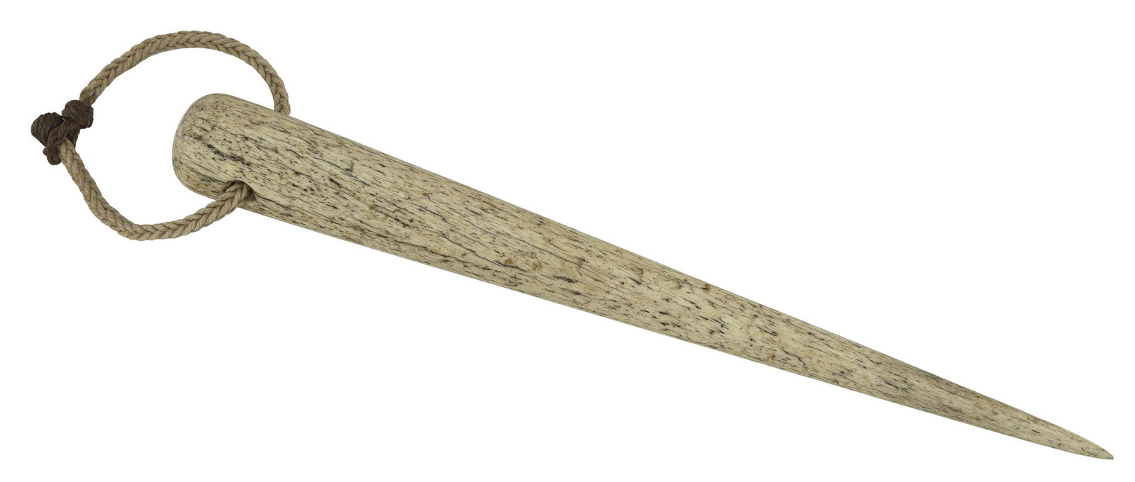 LARGE WHALEBONE FID 19th Century Length excluding rope 14.75". (1 of 1)