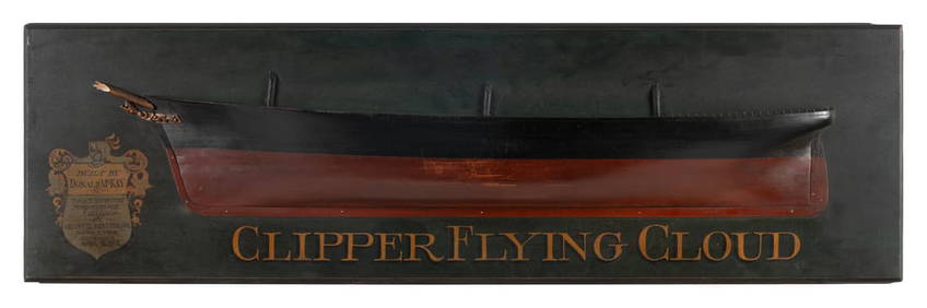 Early 20th Century Mounted Half Hull Model of a Steamship Early 20th Century Mounted Half Hull Model of a Steamship