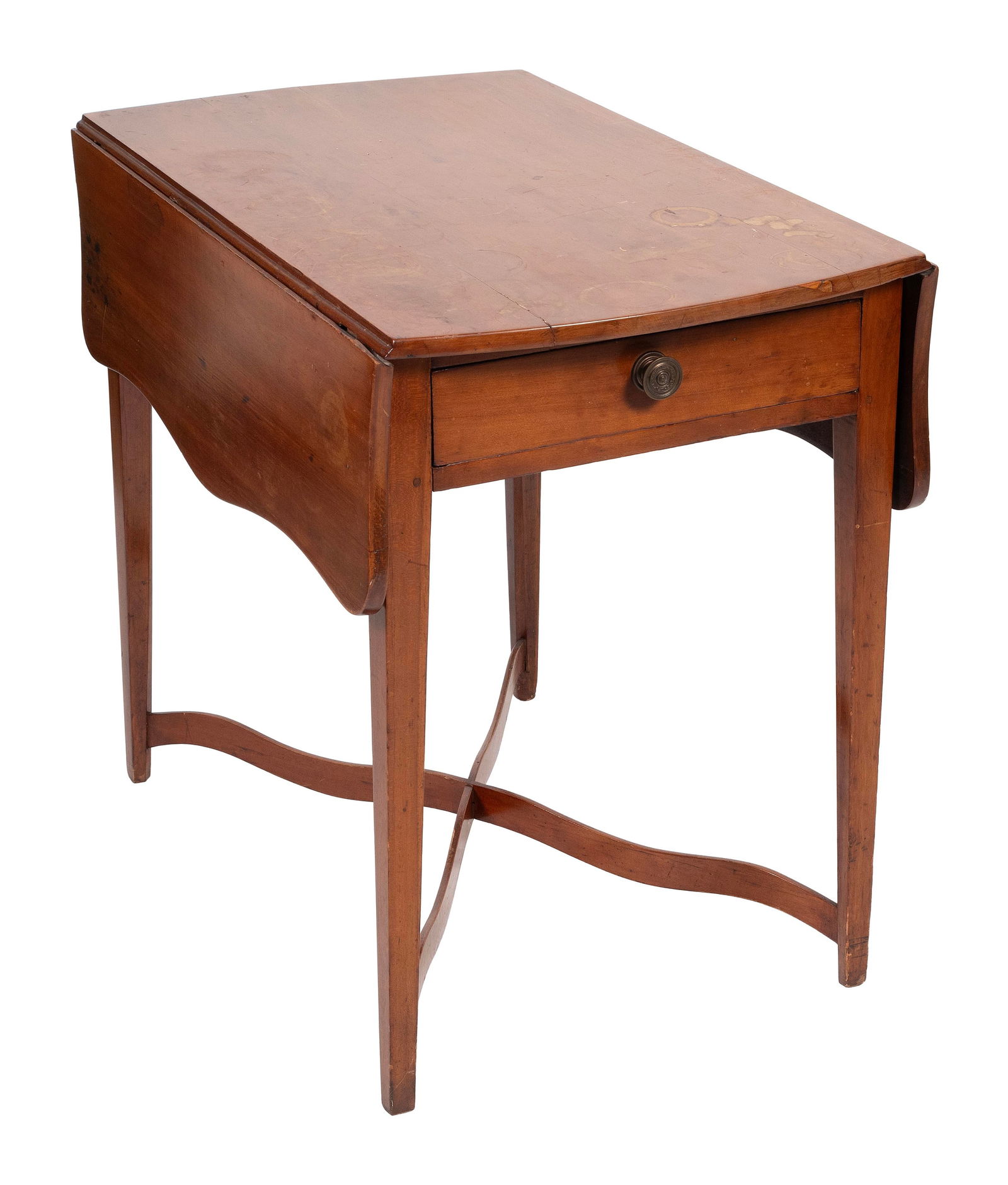 HEPPLEWHITE PEMBROKE TABLE Connecticut, Circa 1790 Height 28.25î. Width 20.25î plus two (1 of 1)