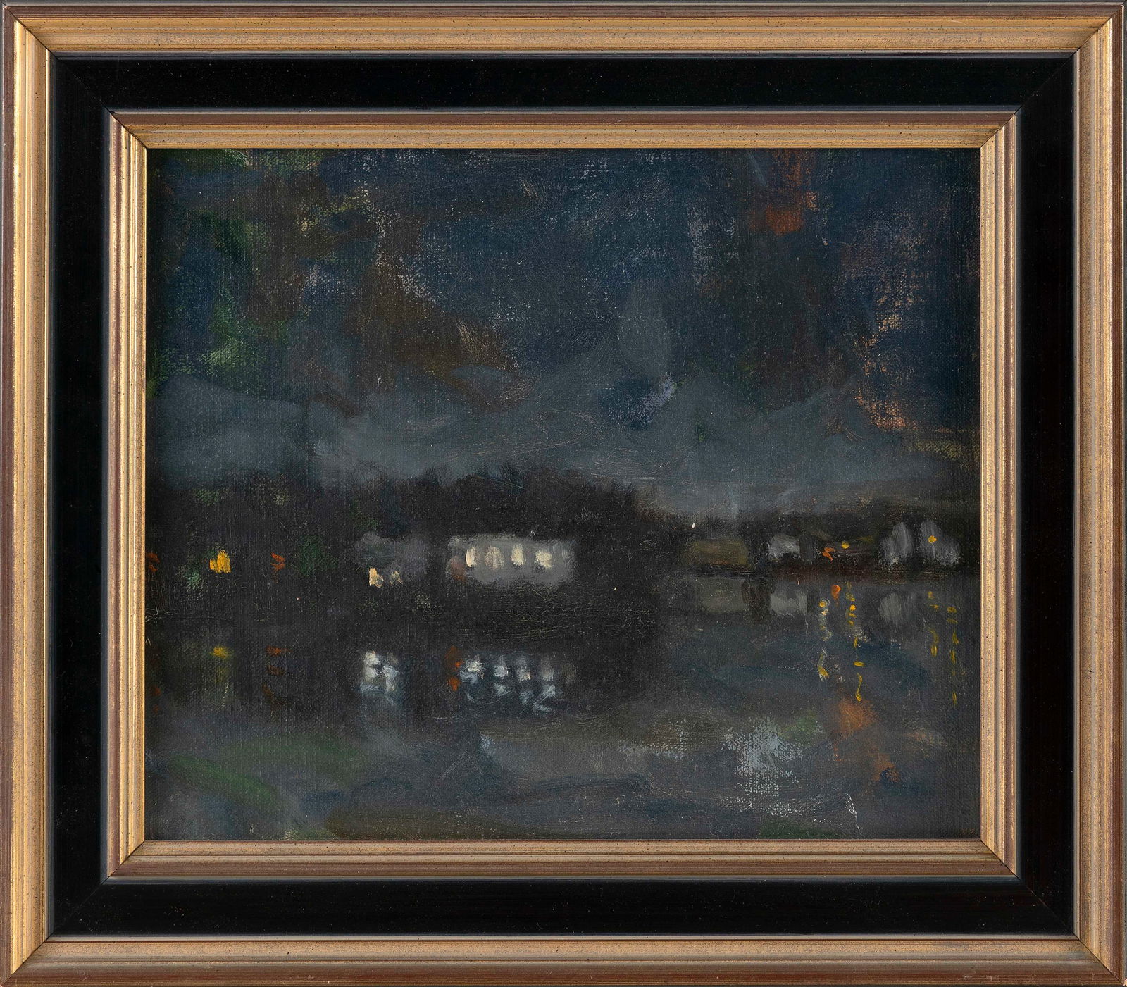 JOAN GRISWOLD (Massachusetts/Ohio/New York/Japan, 1954-), ìNight Lightsî., Oil on canvas, (1 of 2)