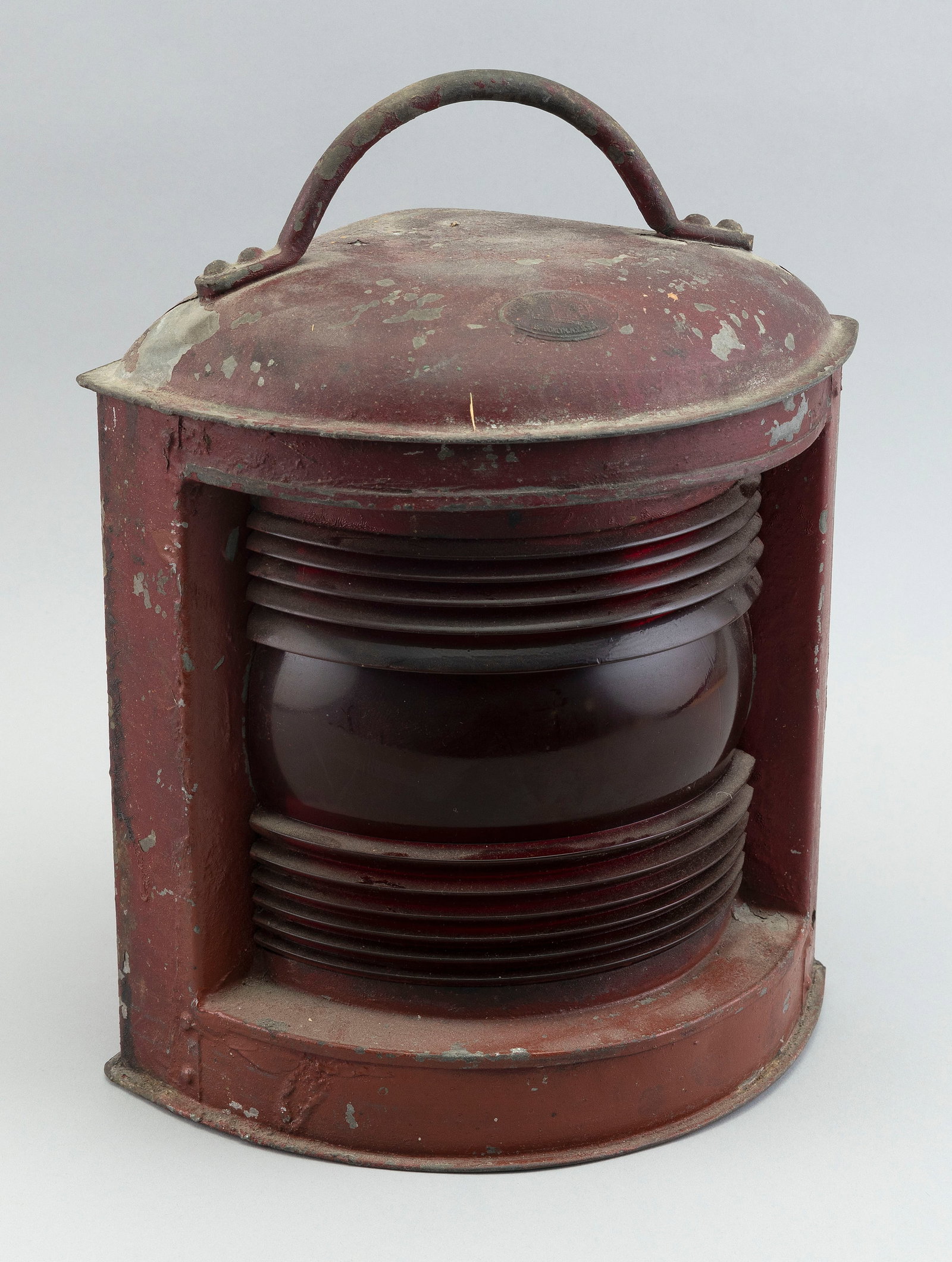 PERKO GALVANIZED METAL PORT LANTERN Late 19th/Early 20th Century Height 13.25î.: PERKO GALVANIZED METAL PORT LANTERN Late 19th/Early 20th Century Height 13.25î.