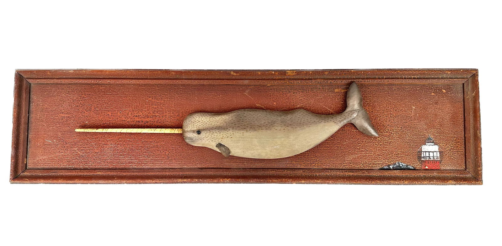 ROGER MITCHELL MOUNTED NARWHAL PLAQUE Contemporary Length 35î. (1 of 1)