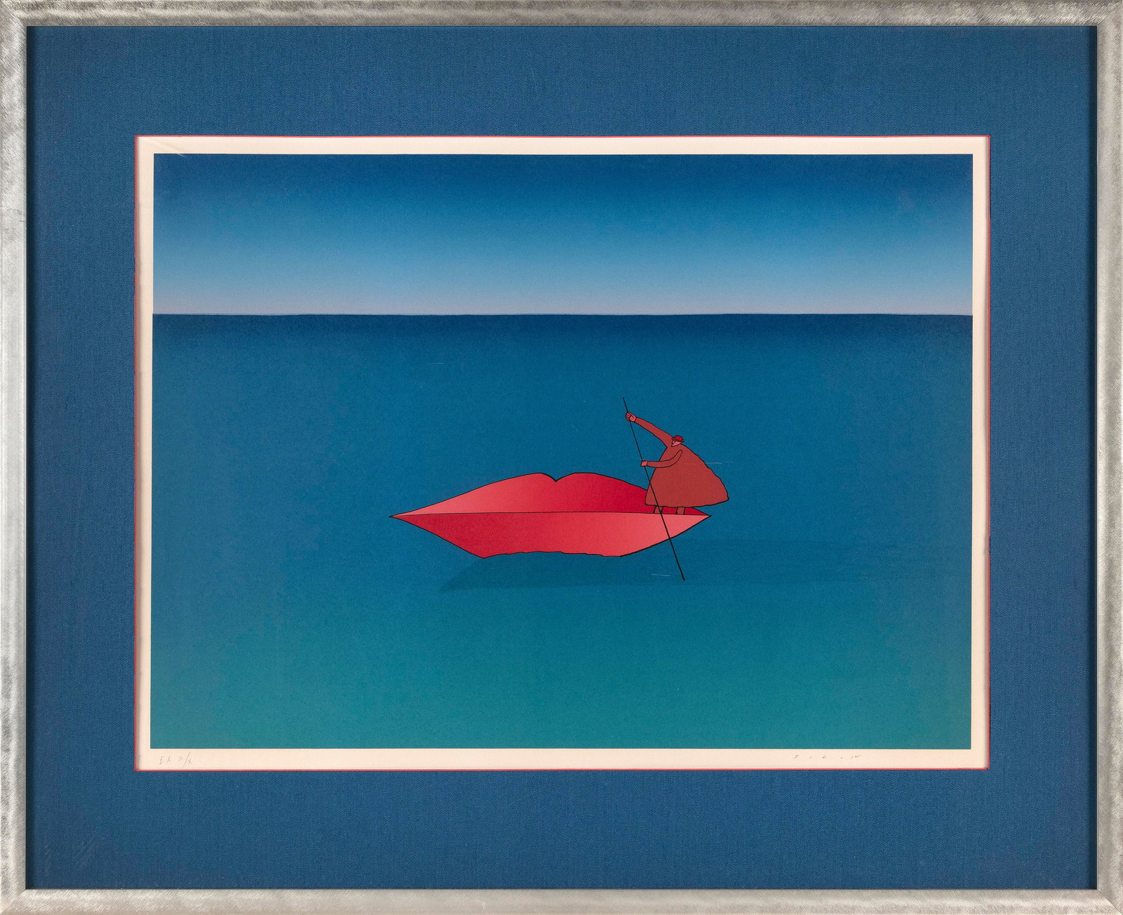 JEAN-MICHEL FOLON (New York/Belgium/France/Monaco, 1934-2005), "Lily, aime-moi", 1974., Color screen (1 of 4)