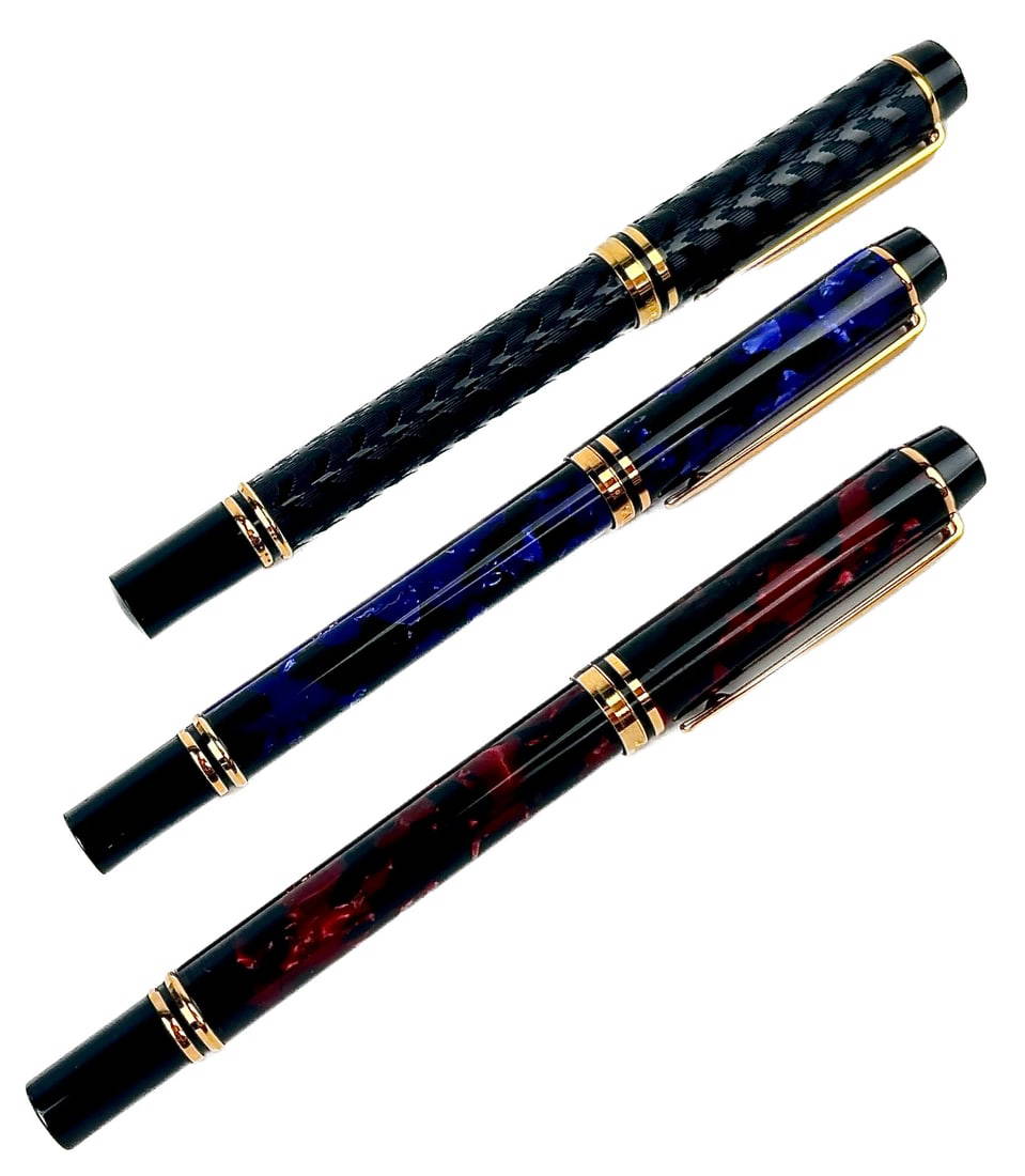 Three Waterman Ideal Fountain Pens Lengths Approx. 5.625”. Auction