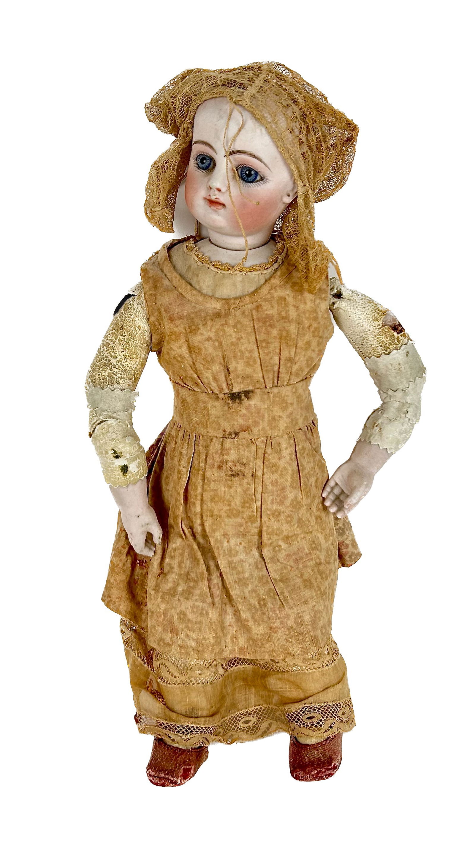 FRENCH FRANCOIS GAULTIER DOLL - F.G. BEBE Circa 1880 Height 13". (1 of 8)