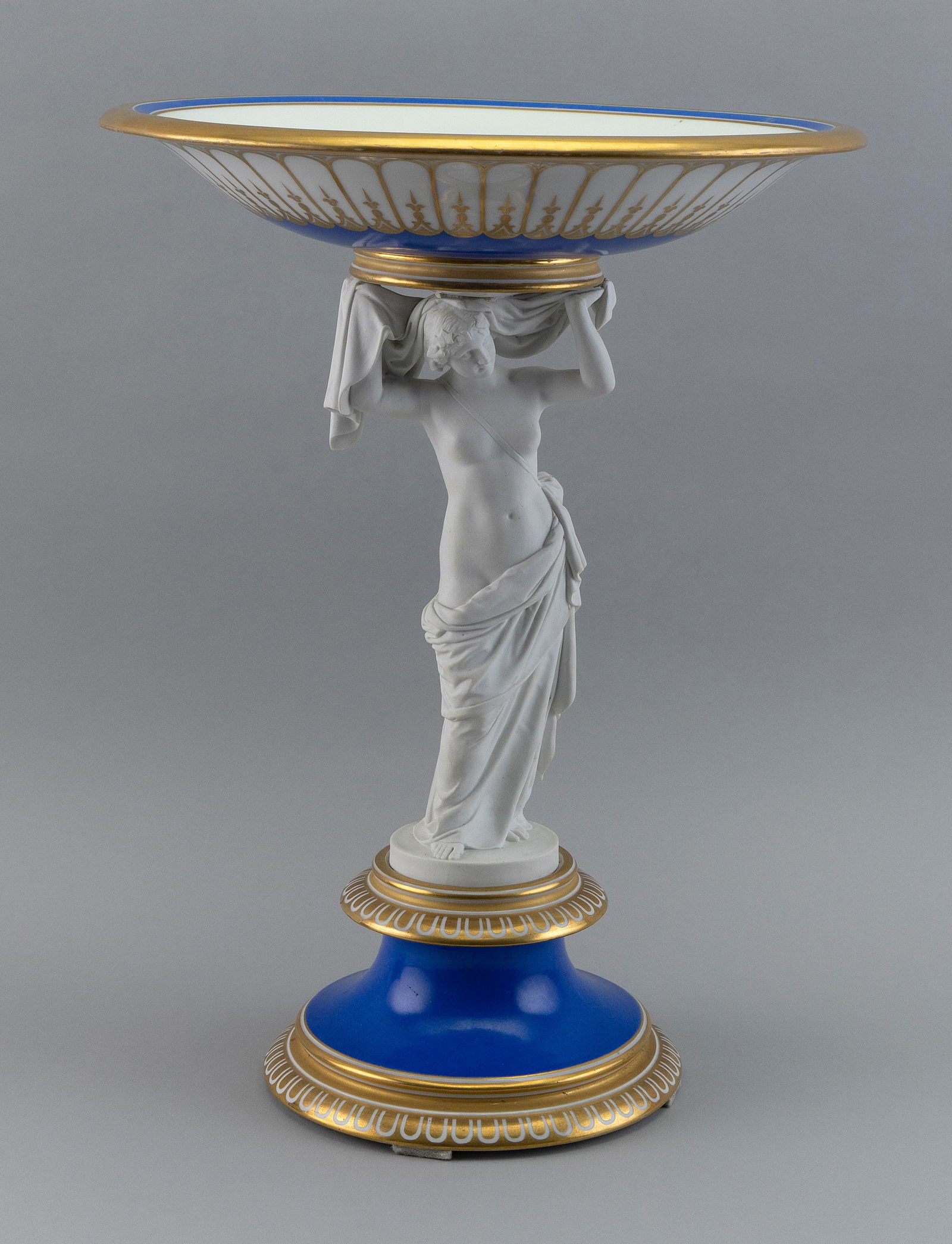 ROYAL COPENHAGEN NEOCLASSICAL PORCELAIN CENTERPIECE Denmark, Mid-19th Century Height 16.75î. (1 of 3)