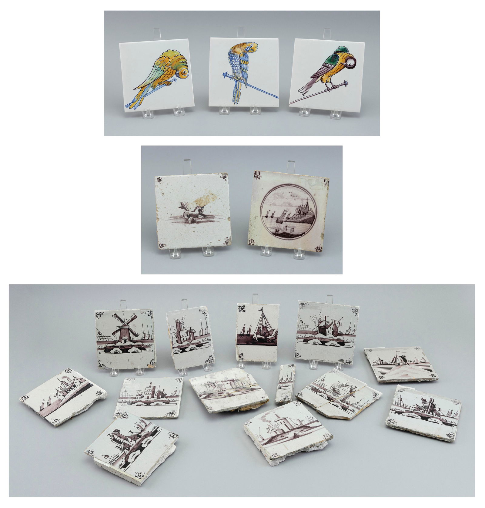 SIXTEEN TILES Approx. 5î x 5î. (1 of 5)