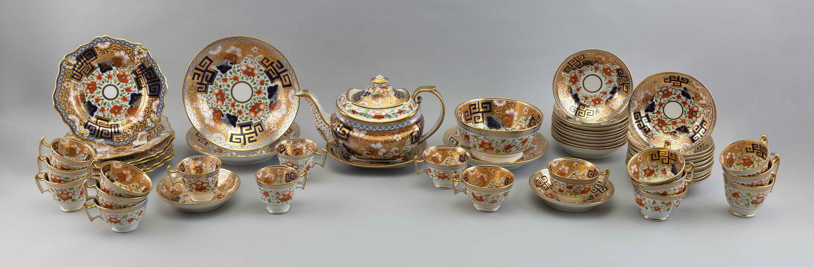 ROYAL CROWN DERBY IMARI PATTERN PORCELAIN TEA SERVICE 19th Century (1 of 1)