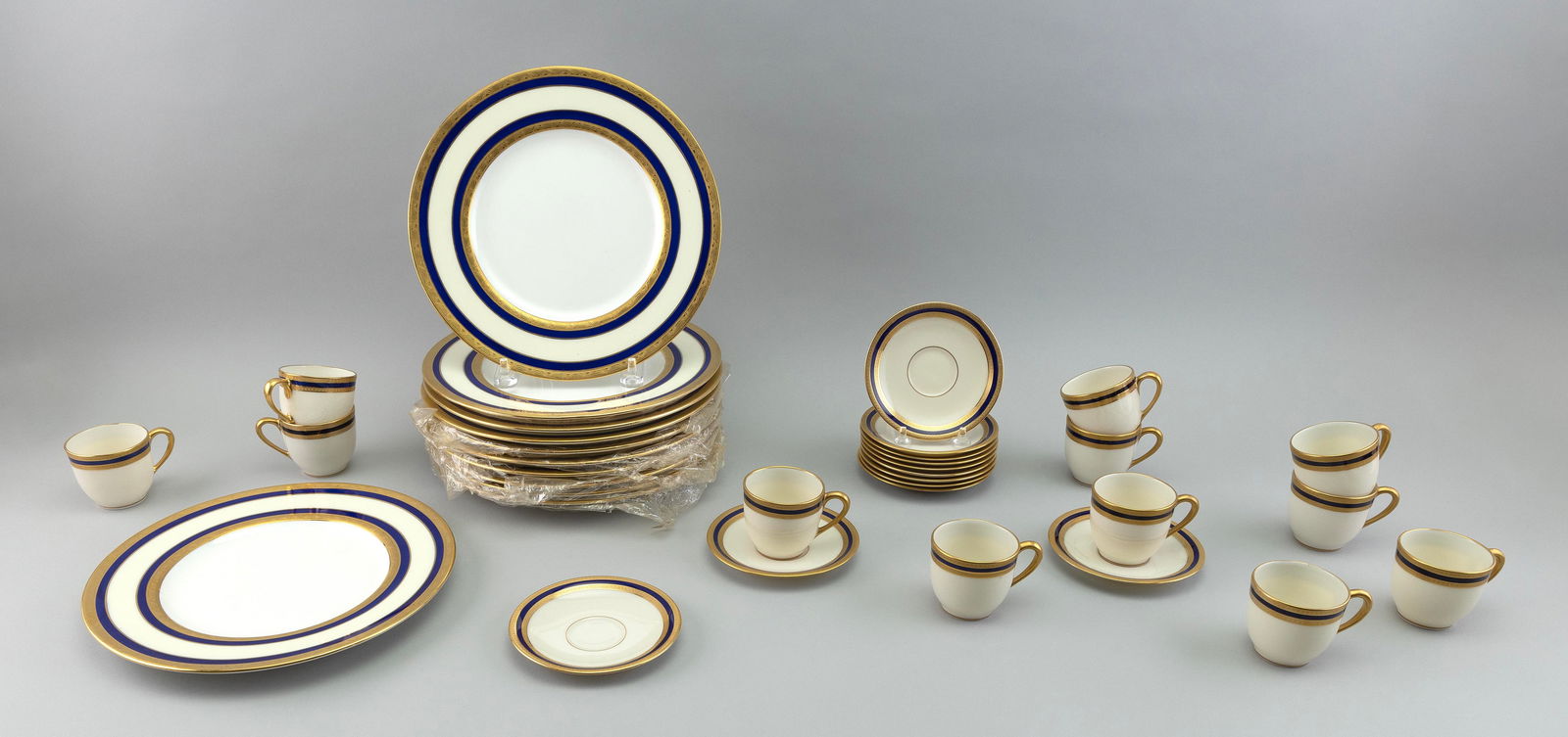 COBALT BLUE AND GILT PORCELAIN RETAILED BY TIFFANY & CO. 20th Century (1 of 2)