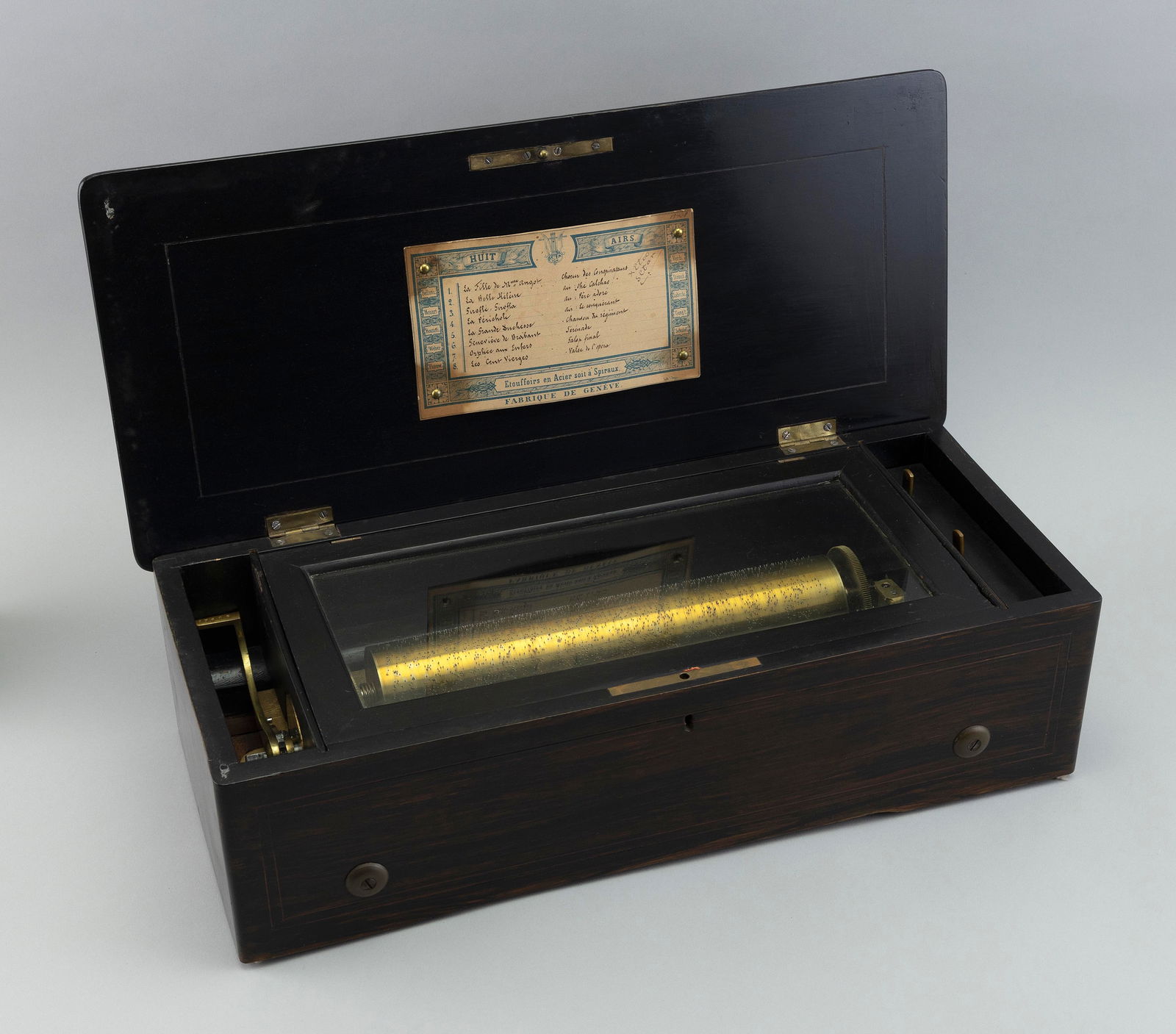 SWISS MUSIC BOX 19th Century Height 5.5î. Length 29î. (1 of 4)